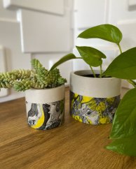 Set květináčů s mramorovým efektem