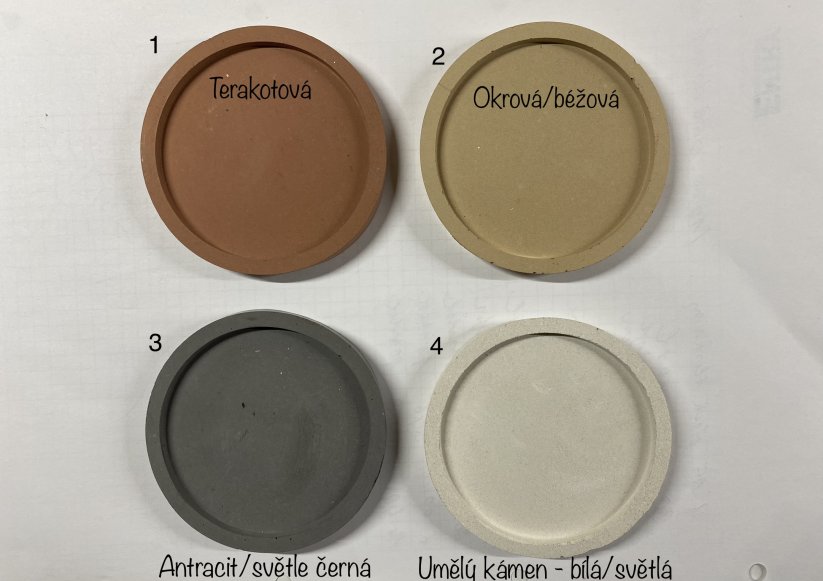 Betonový květináč malý - Materiál: Beton